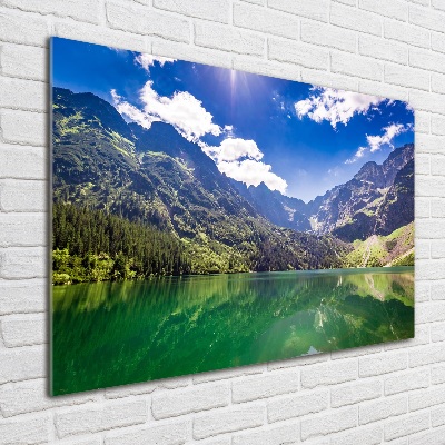 Tableau imprimé sur verre Lac Morskie Oko Tatry