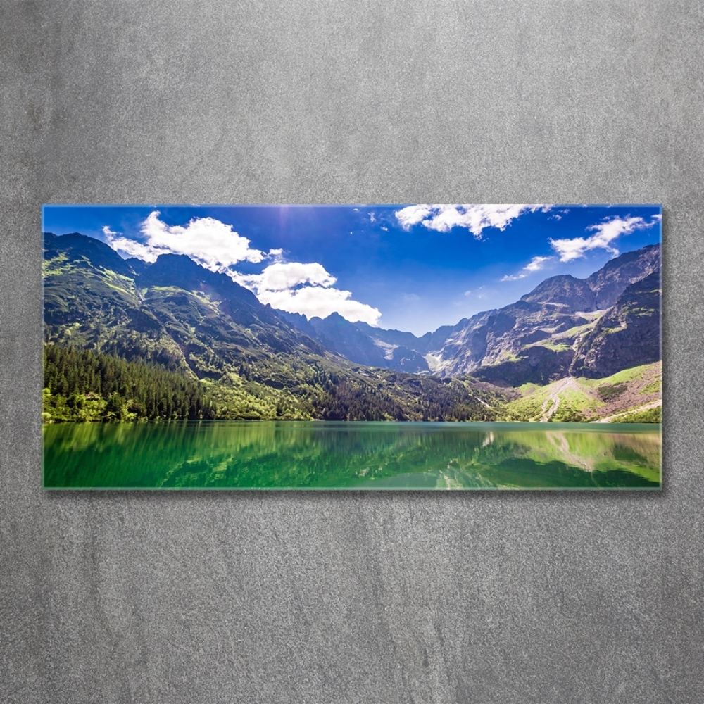 Tableau imprimé sur verre Lac Morskie Oko Tatry