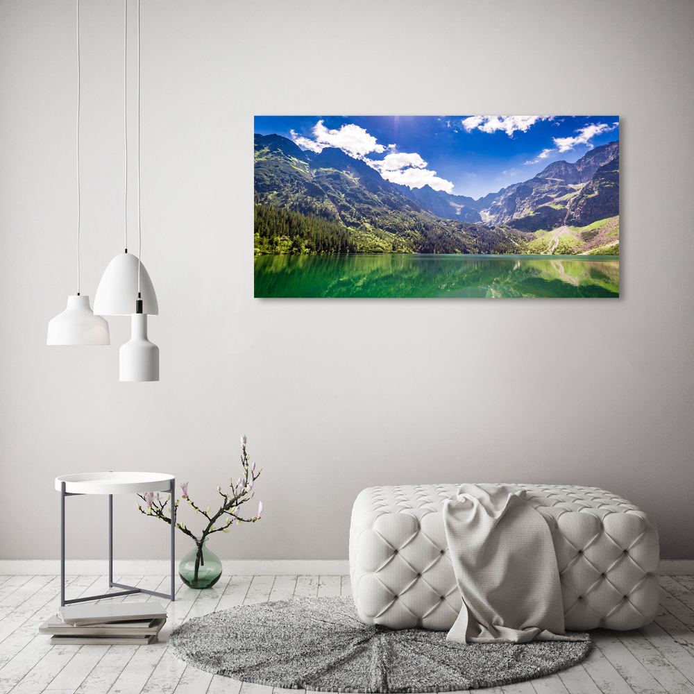 Tableau imprimé sur verre Lac Morskie Oko Tatry