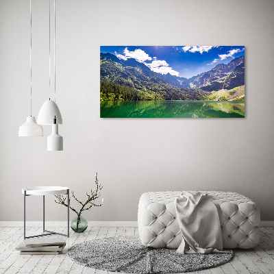 Tableau imprimé sur verre Lac Morskie Oko Tatry