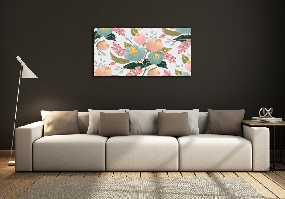 Tableau photo sur verre Fleurs de cerisier