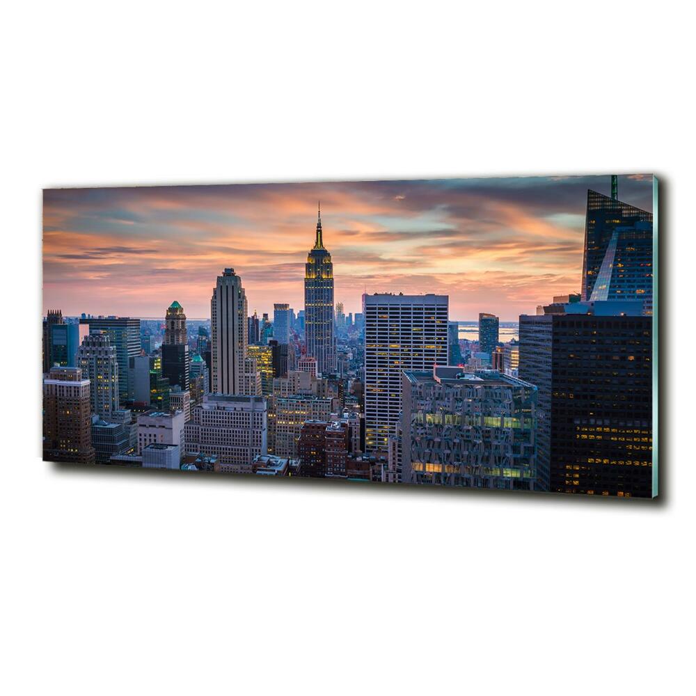 Tableau sur verre USA Manhattan