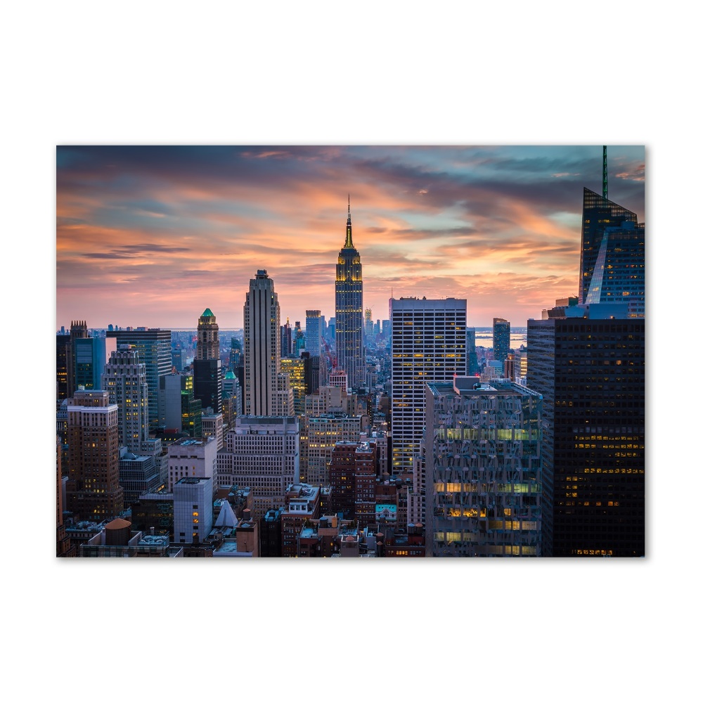 Tableau sur verre USA Manhattan