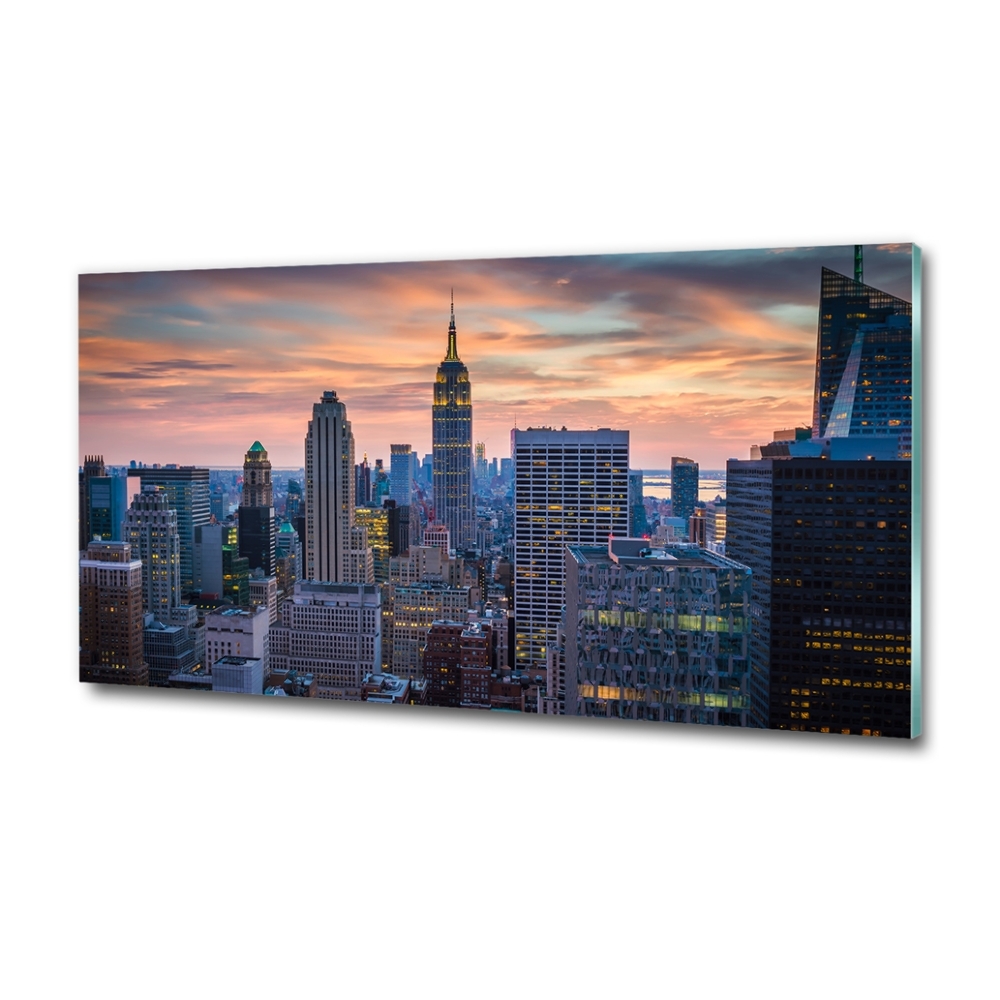 Tableau sur verre USA Manhattan