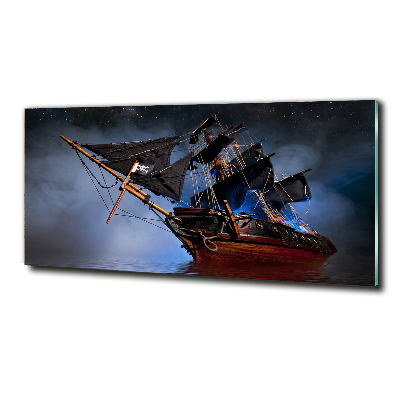 Tableau verre imprimé Bateau pirate