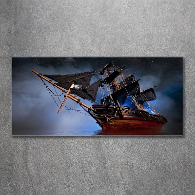 Tableau verre imprimé Bateau pirate