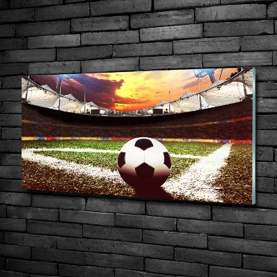 Tableau imprimé sur verre Football sur le stade