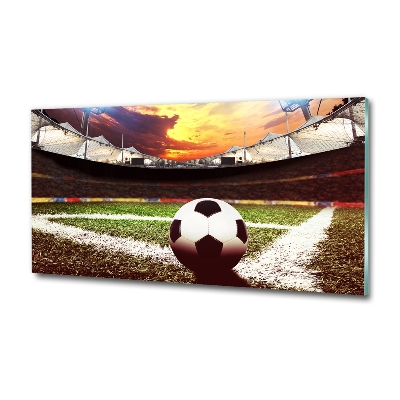 Tableau imprimé sur verre Football sur le stade