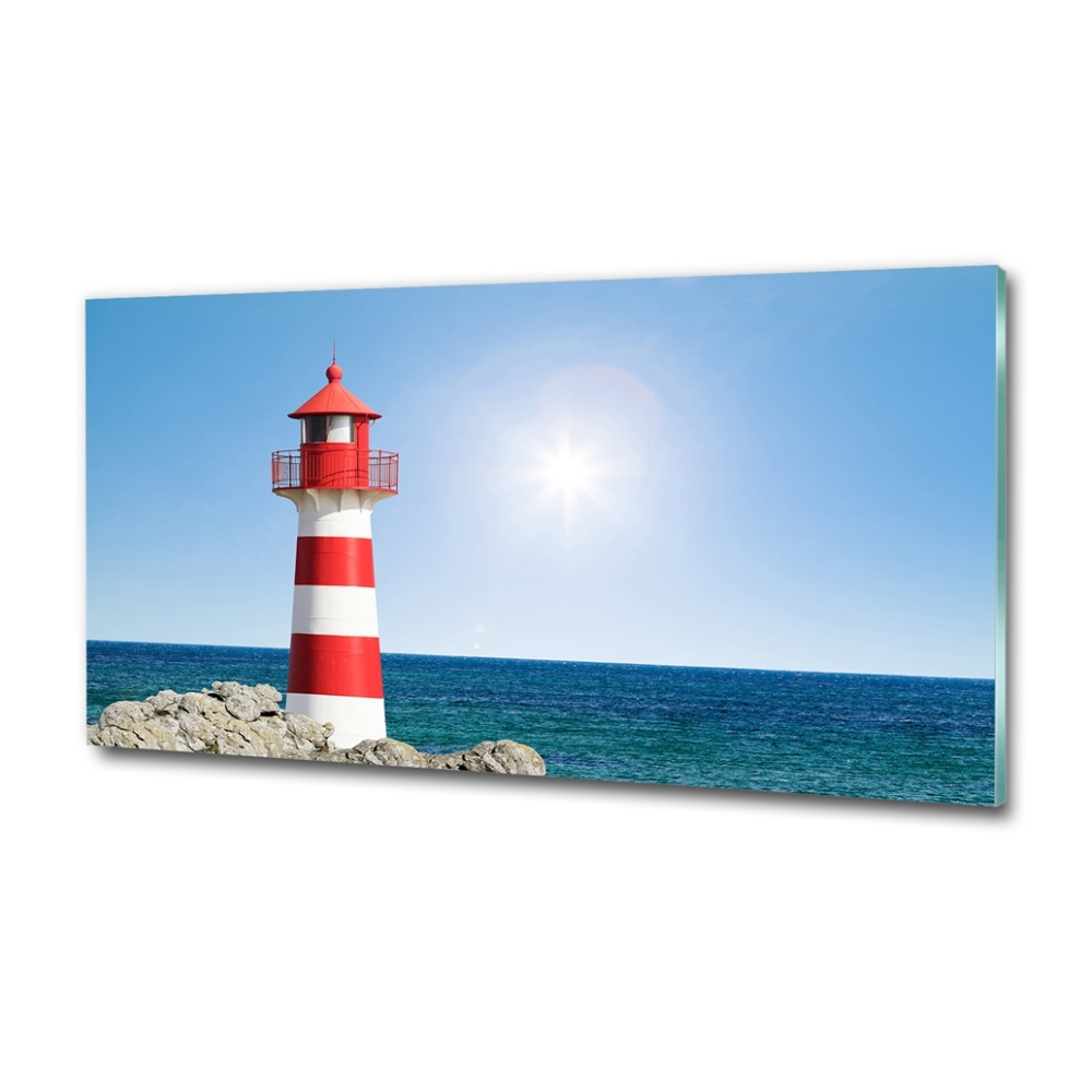 Tableau imprimé sur verre Phare