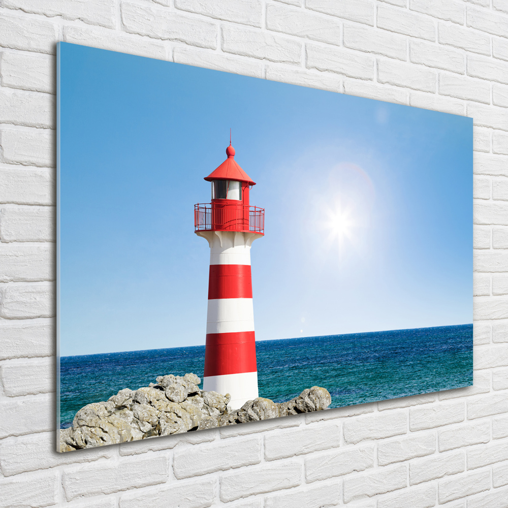 Tableau imprimé sur verre Phare