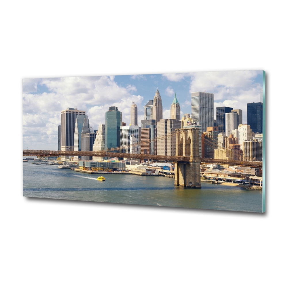 Tableau imprimé sur verre USA Manhattan