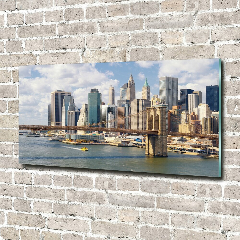 Tableau imprimé sur verre USA Manhattan