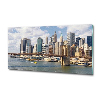 Tableau imprimé sur verre USA Manhattan