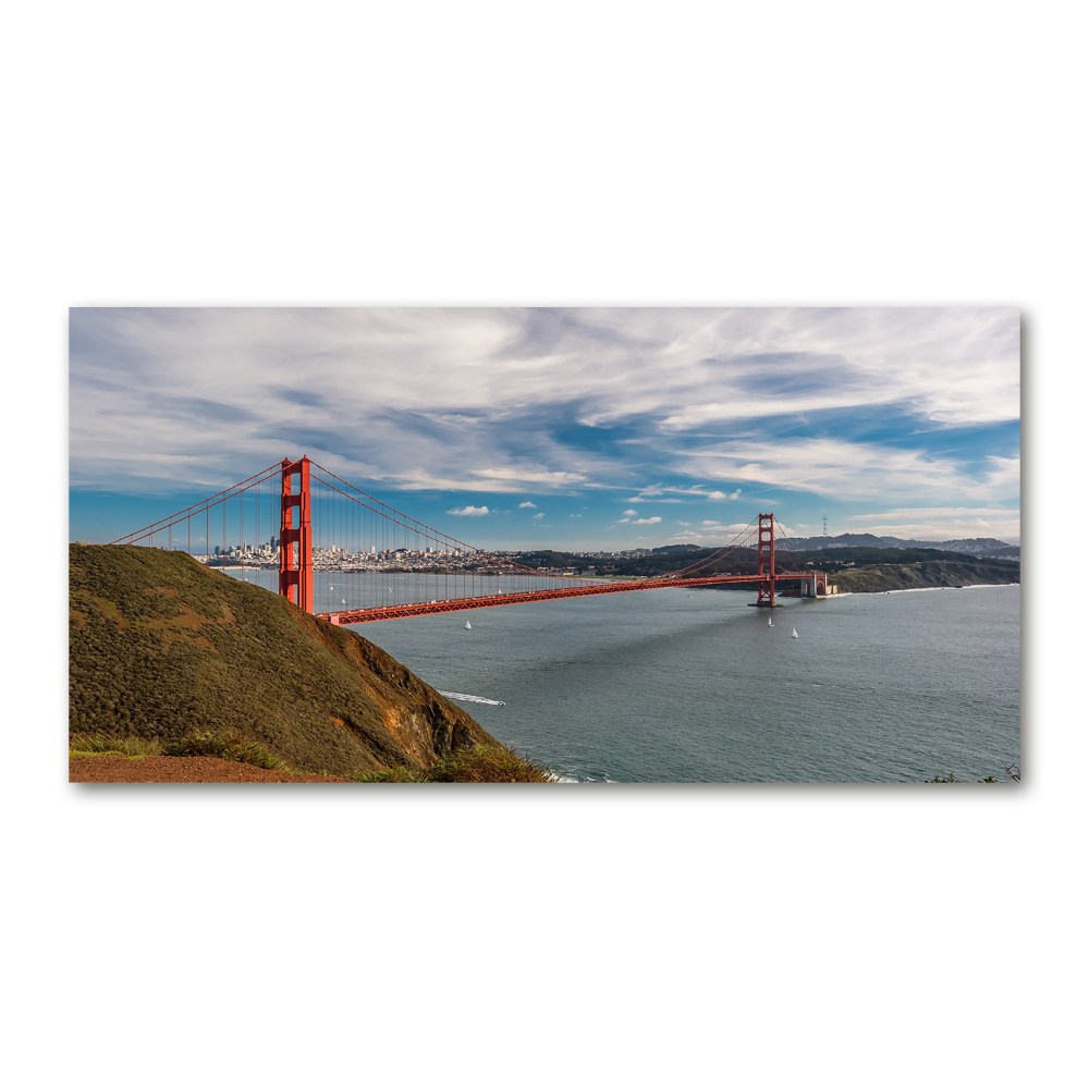 Tableau en verre Le pont de San Francisco