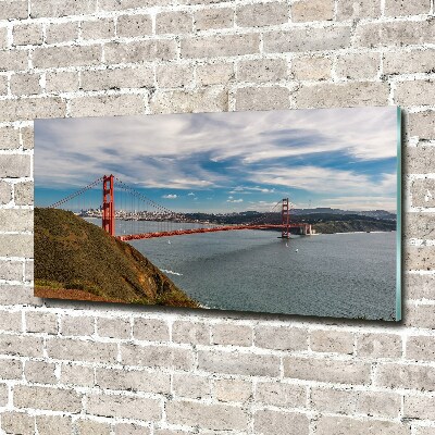 Tableau en verre Le pont de San Francisco