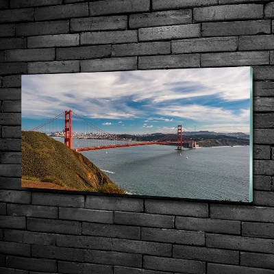 Tableau en verre Le pont de San Francisco