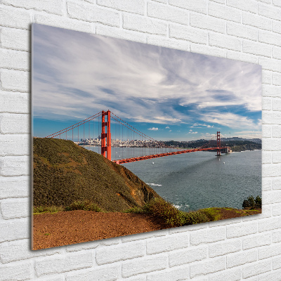 Tableau en verre Le pont de San Francisco