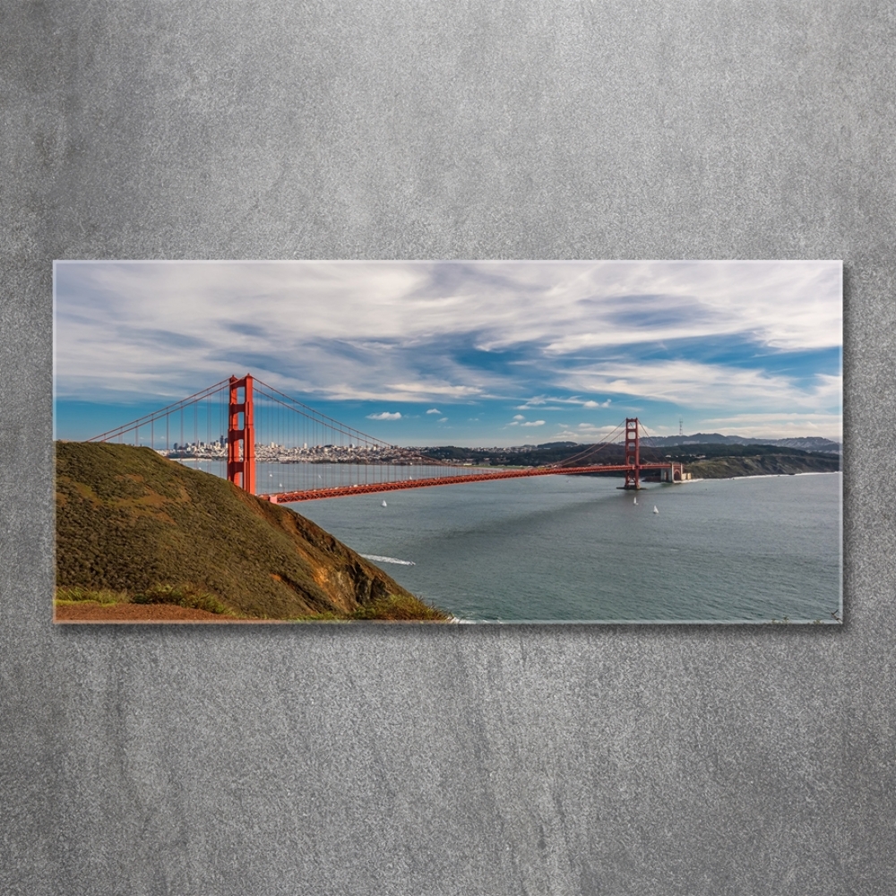 Tableau en verre Le pont de San Francisco