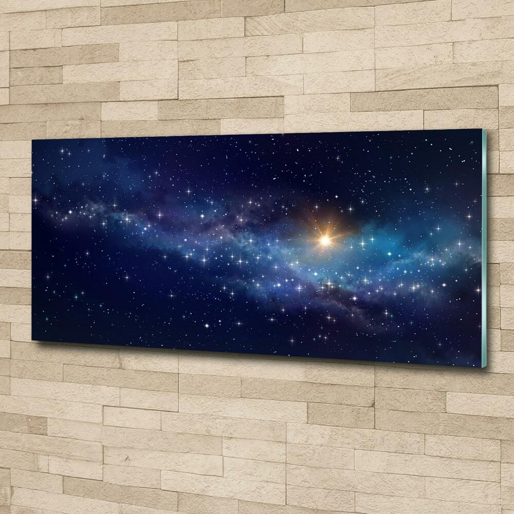 Tableau photo sur verre Galaxie