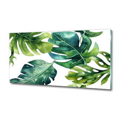 Tableau verre imprimé Feuilles tropicales