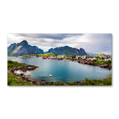 Tableau sur verre Lofoten en Norvège