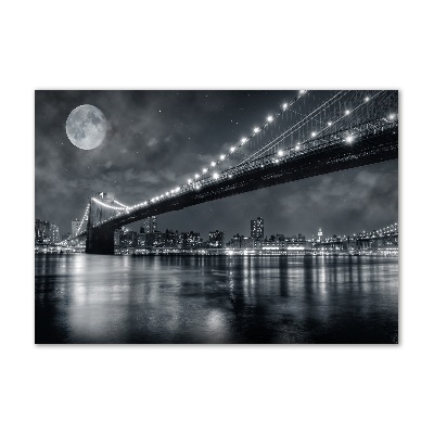 Tableau photo sur verre Pont de Brooklyn New York