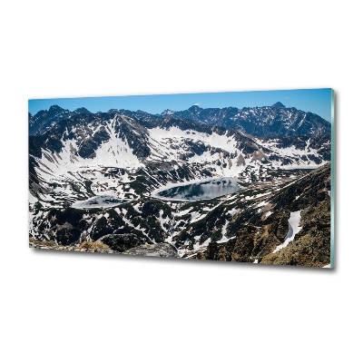 Tableau photo sur verre Lac dans les Tatras