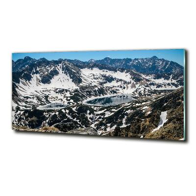 Tableau photo sur verre Lac dans les Tatras