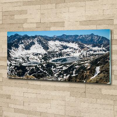 Tableau photo sur verre Lac dans les Tatras