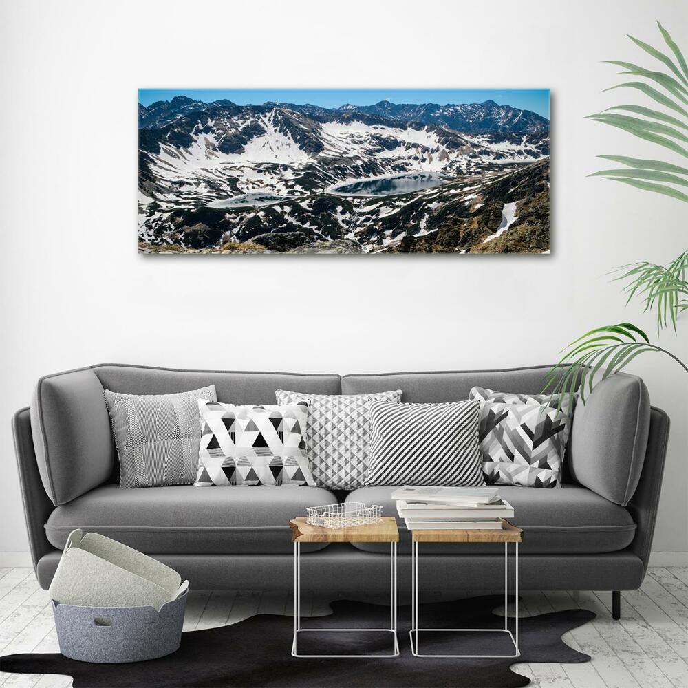 Tableau photo sur verre Lac dans les Tatras