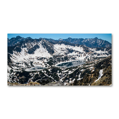 Tableau photo sur verre Lac dans les Tatras