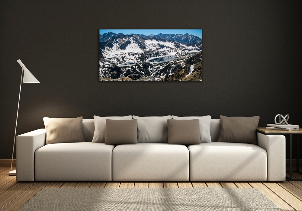 Tableau photo sur verre Lac dans les Tatras