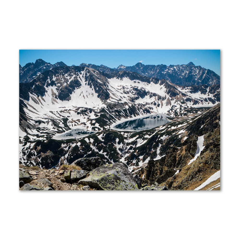 Tableau photo sur verre Lac dans les Tatras