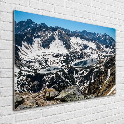 Tableau photo sur verre Lac dans les Tatras