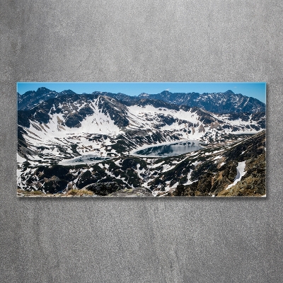 Tableau photo sur verre Lac dans les Tatras