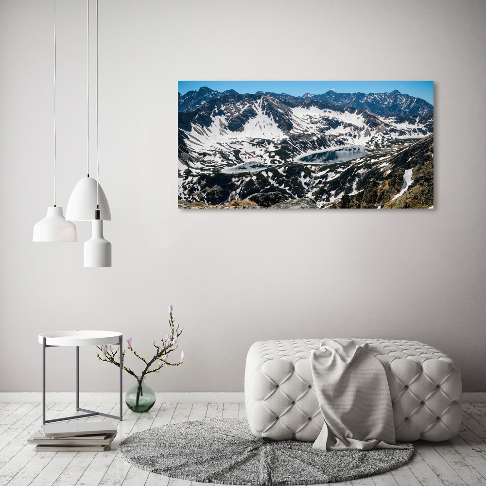 Tableau photo sur verre Lac dans les Tatras