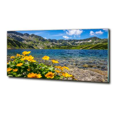 Tableau en verre Le lac de montagne