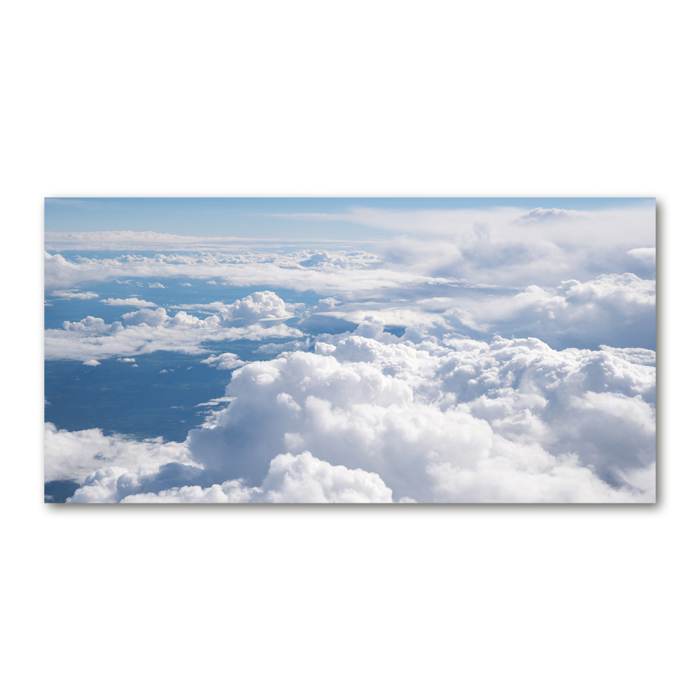 Tableau en verre Vue d'un avion