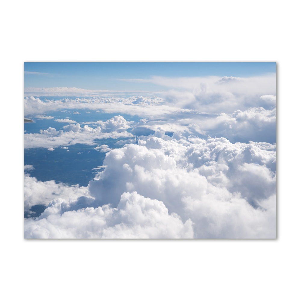 Tableau en verre Vue d'un avion