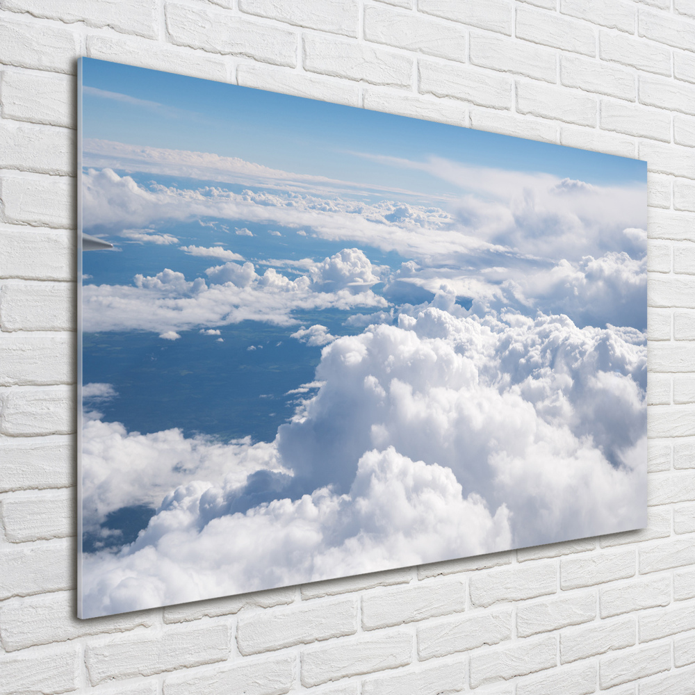 Tableau en verre Vue d'un avion