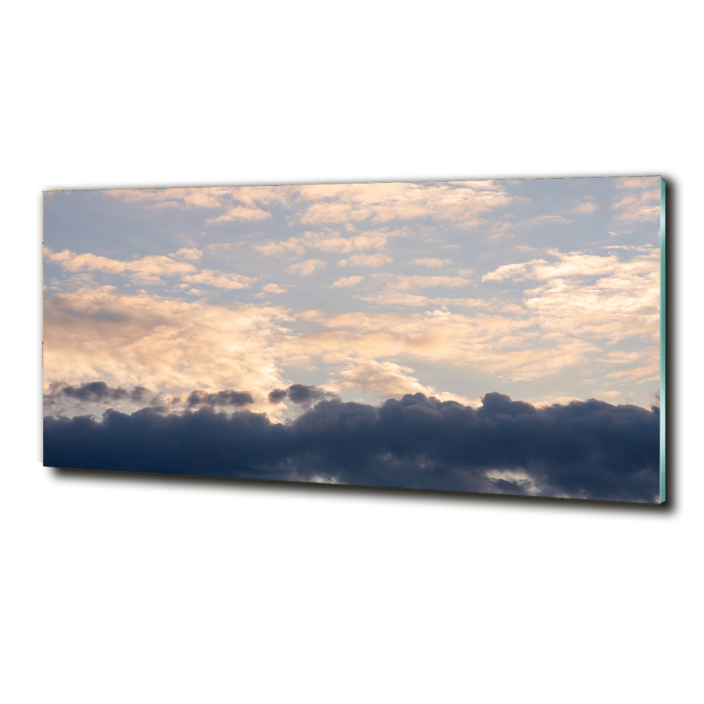 Tableau en verre Les nuages dans le ciel