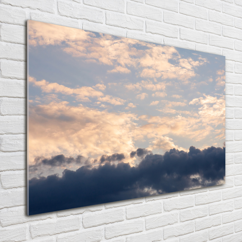 Tableau en verre Les nuages dans le ciel