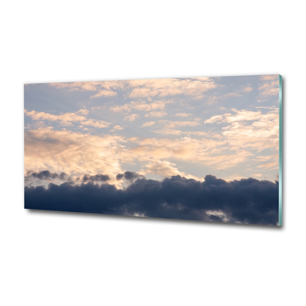 Tableau en verre Les nuages dans le ciel