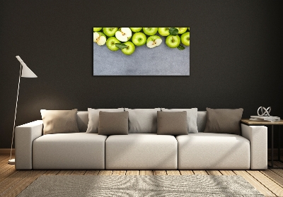 Tableau en verre Pommes vertes