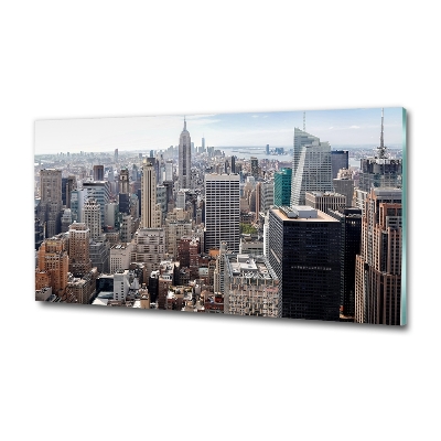 Tableau sur verre New York USA