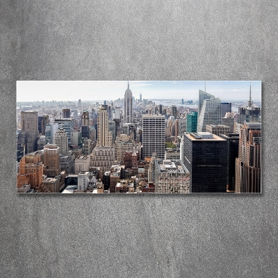 Tableau sur verre New York USA