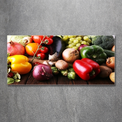 Tableau imprimé sur verre Légumes et fruits