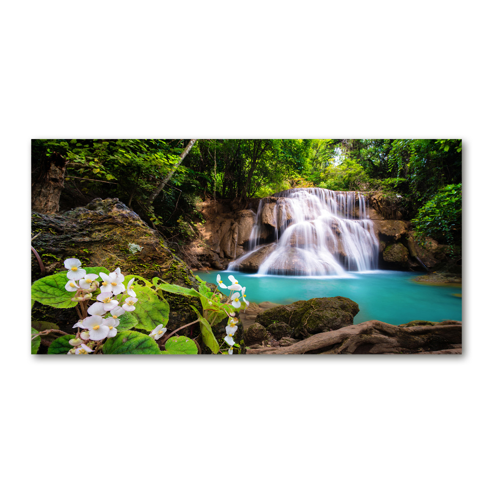 Tableau imprimé sur verre Chute d'eau en Thaïlande