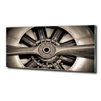 Tableau photo sur verre Moteur d'avion