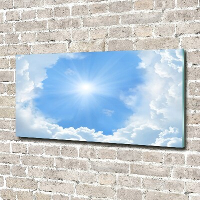 Tableau sur verre Les nuages dans le ciel